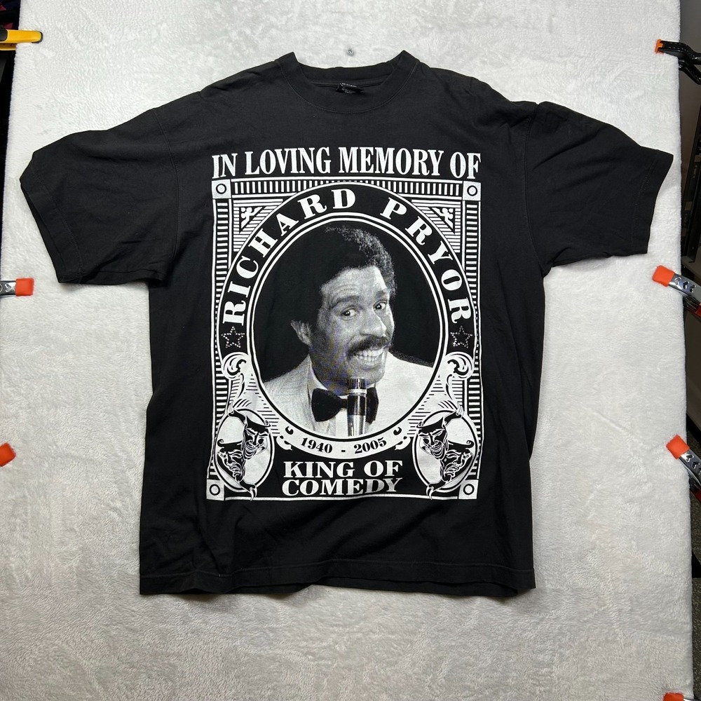VTG Dream USA Richard Pryor King Of Comedy In‎ Loving Memory T-Shirt Men's - 2XL